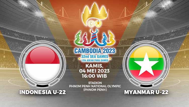 Laga Ke2 Timnas Indonesia U22 VS Timnas Myanmar U22 di SEA Game